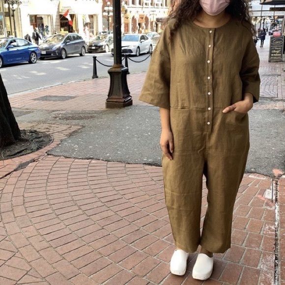 Beaton Linen Utility Jumpsuit - Picture 3 of 3
